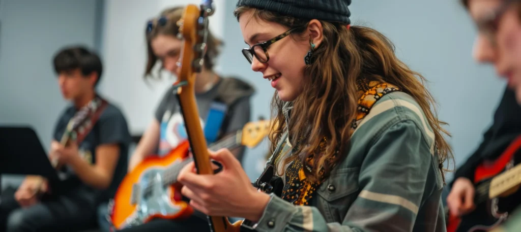 Group music classes for school students and young musicians