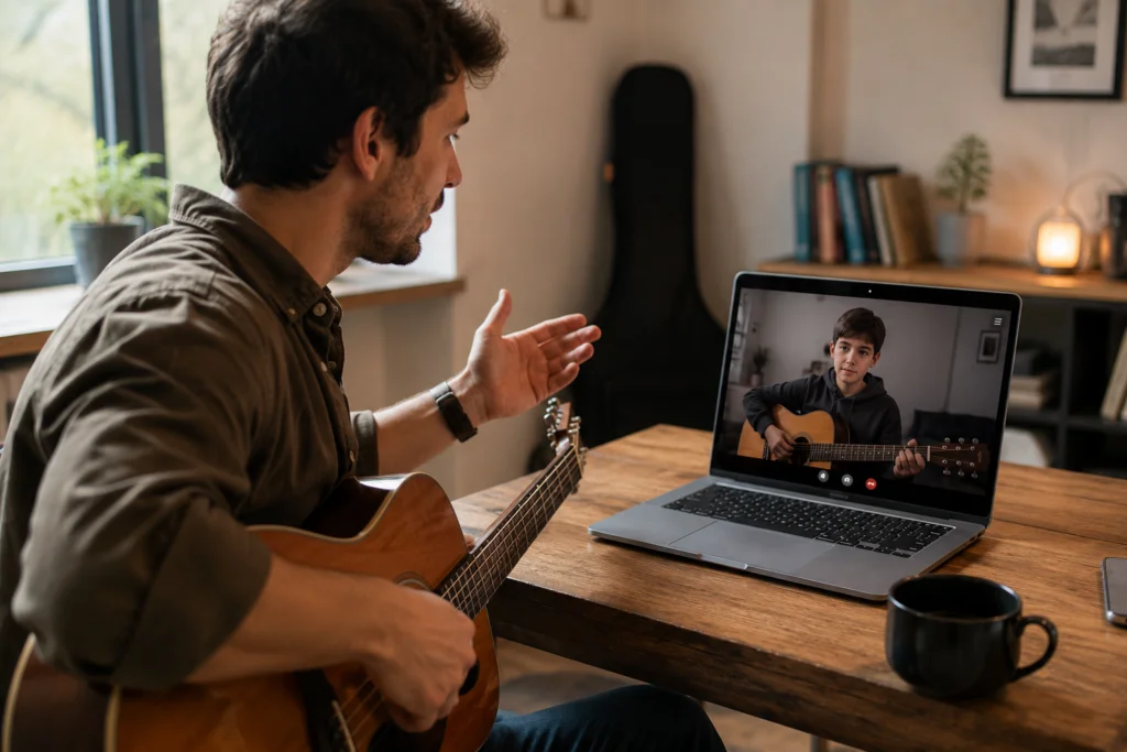 Teach guitar online